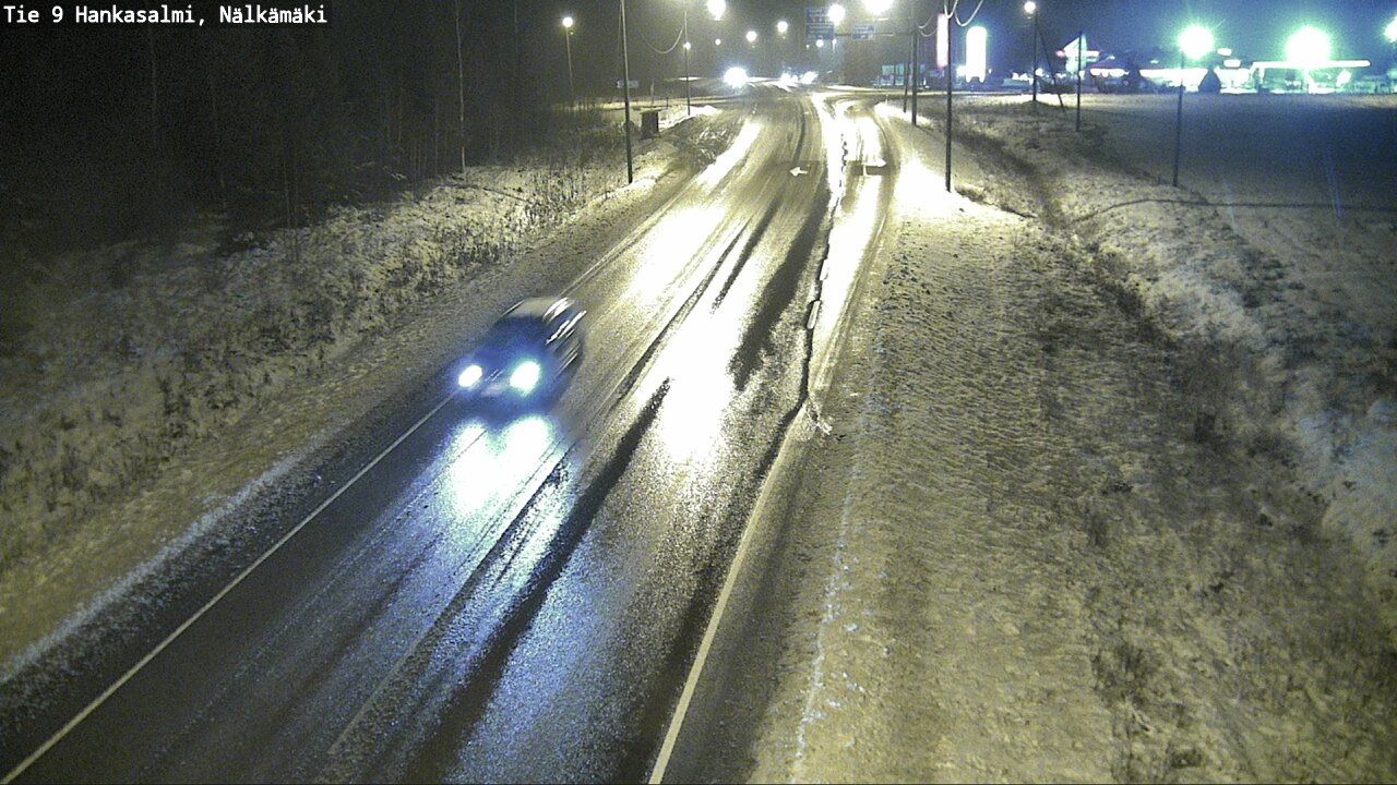 Weather Camera Image Väg 9 Hankasalmi, Nälkämäki, Hankasalmi, Keski-Suomi
