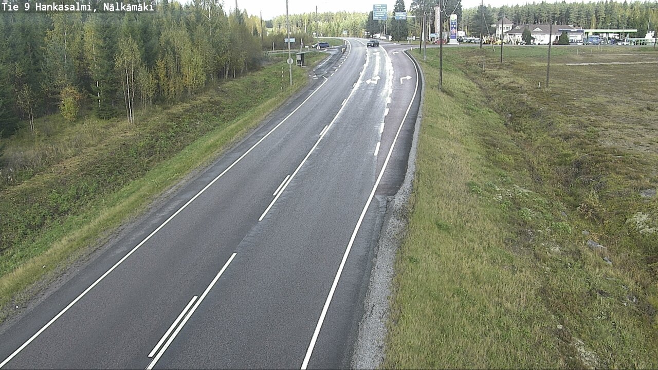 Weather Camera Image Väg 9 Hankasalmi, Nälkämäki, Hankasalmi, Keski-Suomi