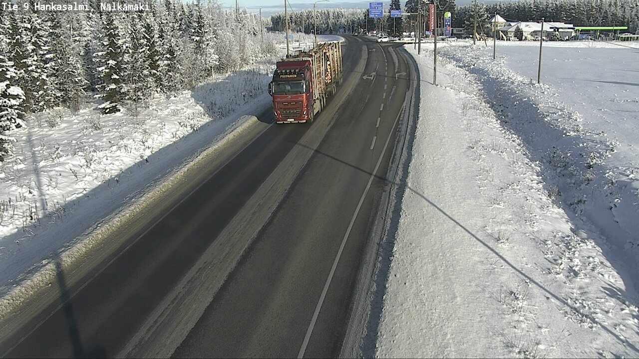 Weather Camera Image Road 9 Hankasalmi, Nälkämäki, Hankasalmi, Keski-Suomi