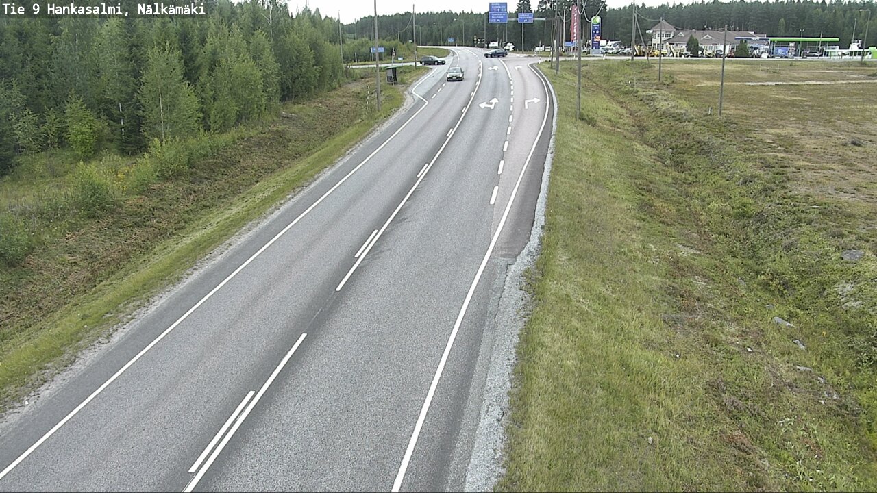 Weather Camera Image Väg 9 Hankasalmi, Nälkämäki, Hankasalmi, Keski-Suomi