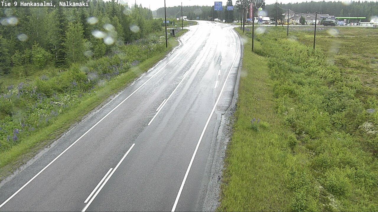 Weather Camera Image Väg 9 Hankasalmi, Nälkämäki, Hankasalmi, Keski-Suomi