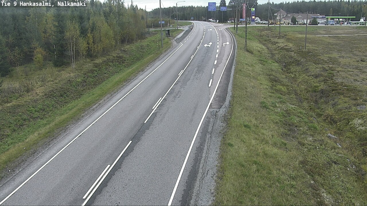 Weather Camera Image Väg 9 Hankasalmi, Nälkämäki, Hankasalmi, Keski-Suomi