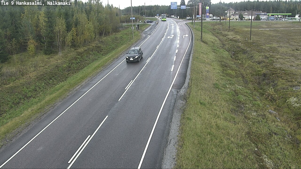 Weather Camera Image Väg 9 Hankasalmi, Nälkämäki, Hankasalmi, Keski-Suomi