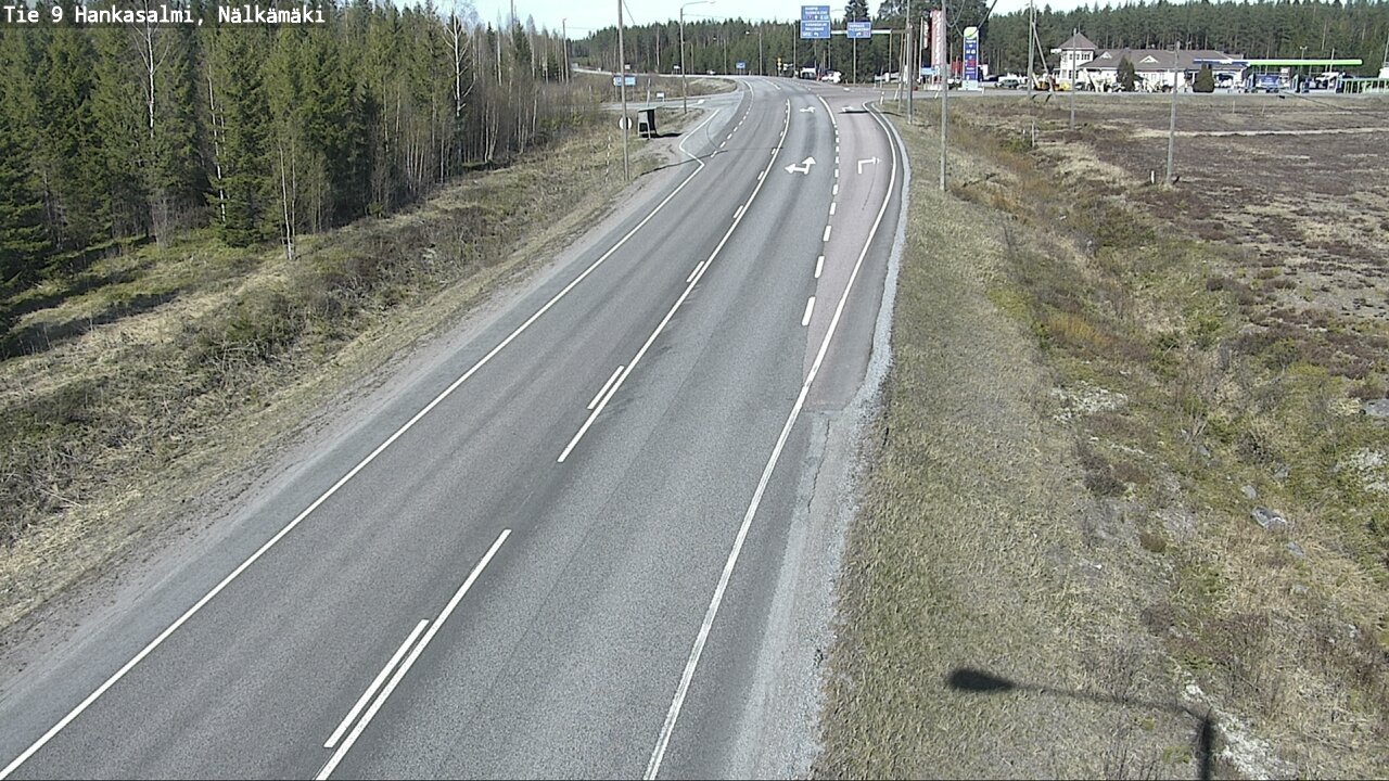 Weather Camera Image Väg 9 Hankasalmi, Nälkämäki, Hankasalmi, Keski-Suomi