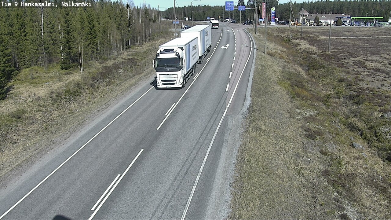 Weather Camera Image Väg 9 Hankasalmi, Nälkämäki, Hankasalmi, Keski-Suomi