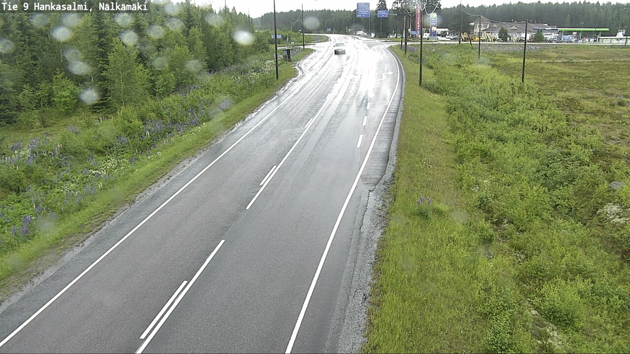 Weather Camera Image Väg 9 Hankasalmi, Nälkämäki, Hankasalmi, Keski-Suomi