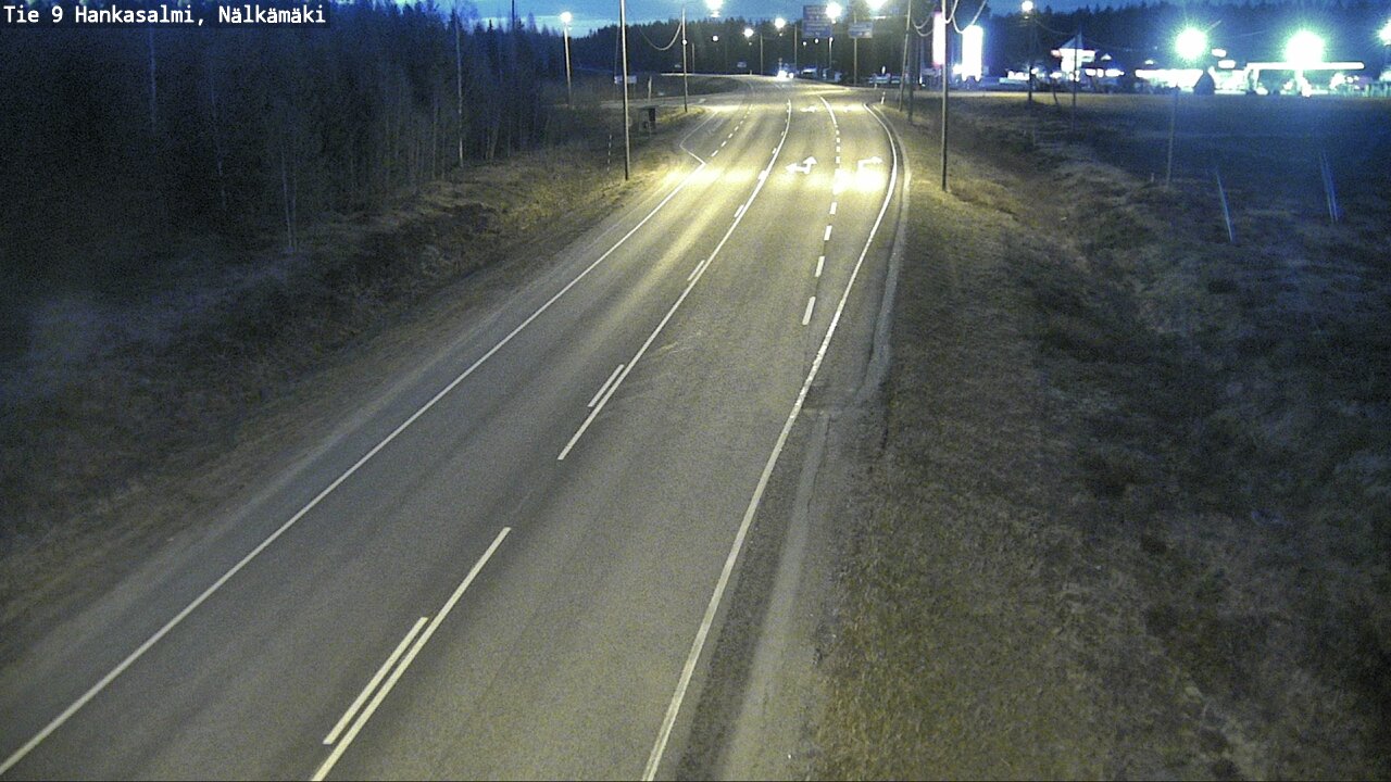 Weather Camera Image Väg 9 Hankasalmi, Nälkämäki, Hankasalmi, Keski-Suomi