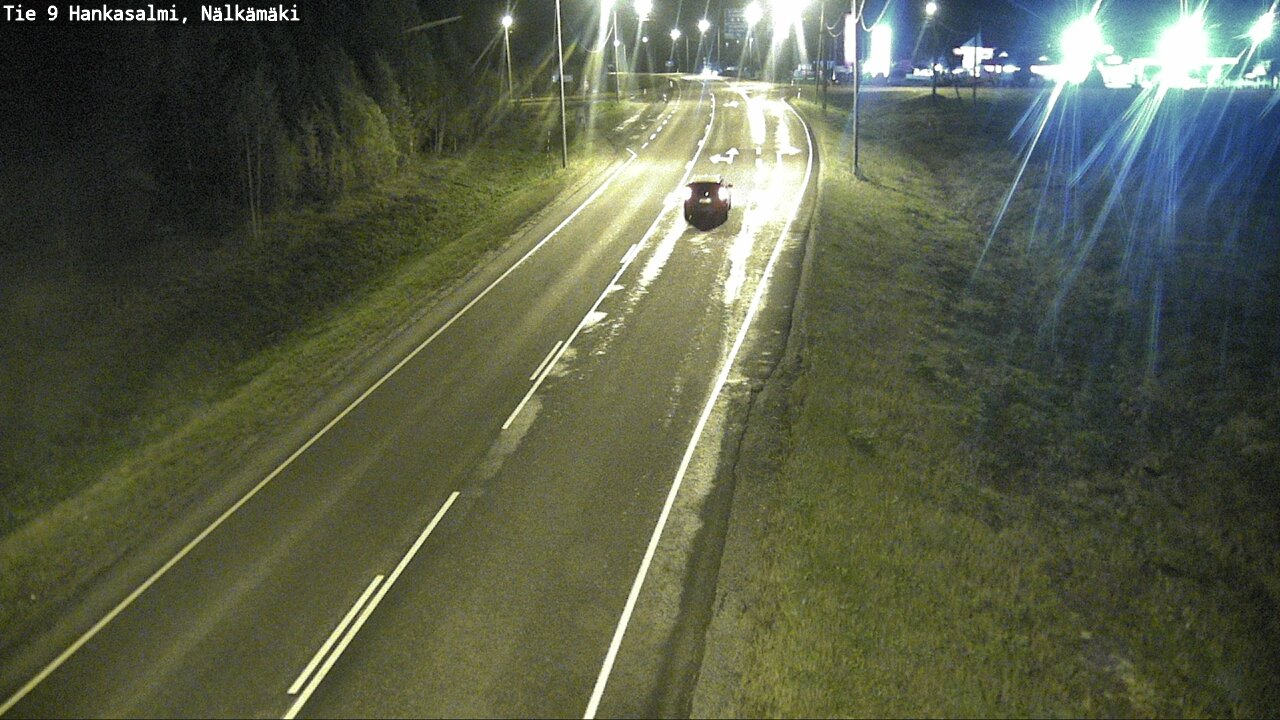 Weather Camera Image Väg 9 Hankasalmi, Nälkämäki, Hankasalmi, Keski-Suomi