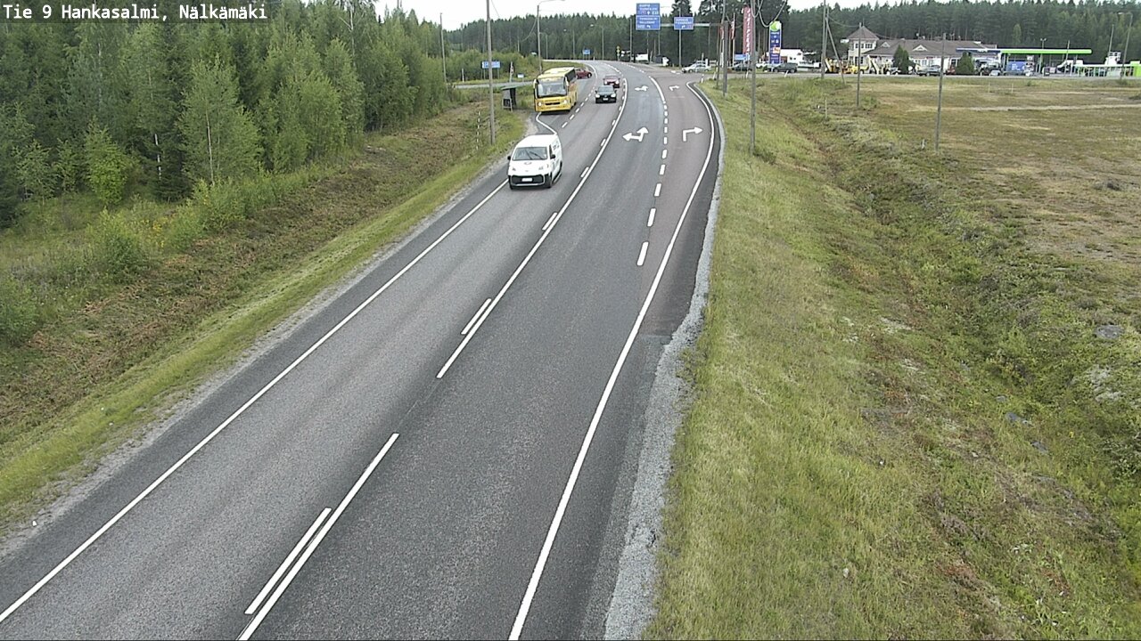 Weather Camera Image Väg 9 Hankasalmi, Nälkämäki, Hankasalmi, Keski-Suomi