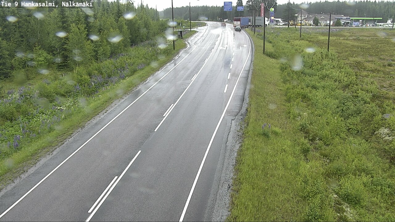 Weather Camera Image Väg 9 Hankasalmi, Nälkämäki, Hankasalmi, Keski-Suomi