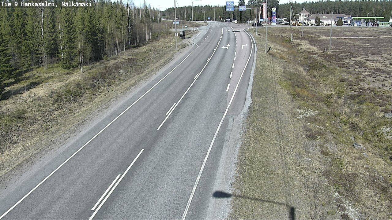 Weather Camera Image Väg 9 Hankasalmi, Nälkämäki, Hankasalmi, Keski-Suomi