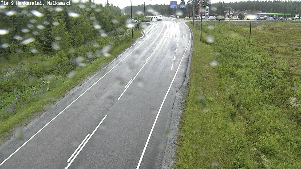 Weather Camera Image Väg 9 Hankasalmi, Nälkämäki, Hankasalmi, Keski-Suomi