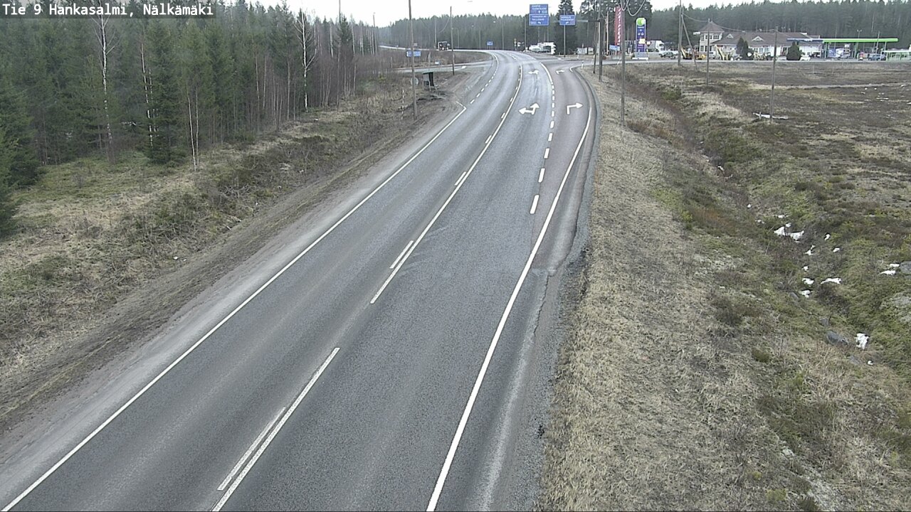 Weather Camera Image Väg 9 Hankasalmi, Nälkämäki, Hankasalmi, Keski-Suomi