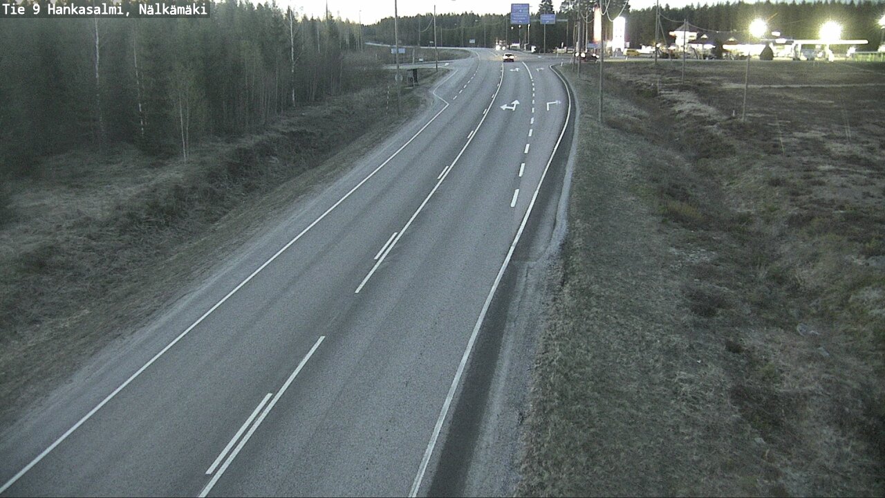 Weather Camera Image Väg 9 Hankasalmi, Nälkämäki, Hankasalmi, Keski-Suomi