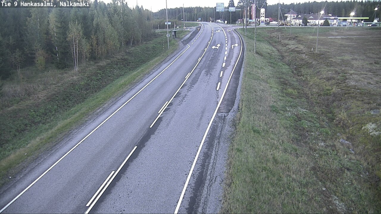 Weather Camera Image Väg 9 Hankasalmi, Nälkämäki, Hankasalmi, Keski-Suomi