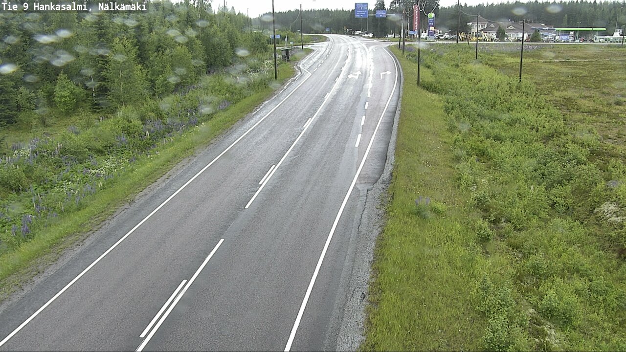 Weather Camera Image Väg 9 Hankasalmi, Nälkämäki, Hankasalmi, Keski-Suomi