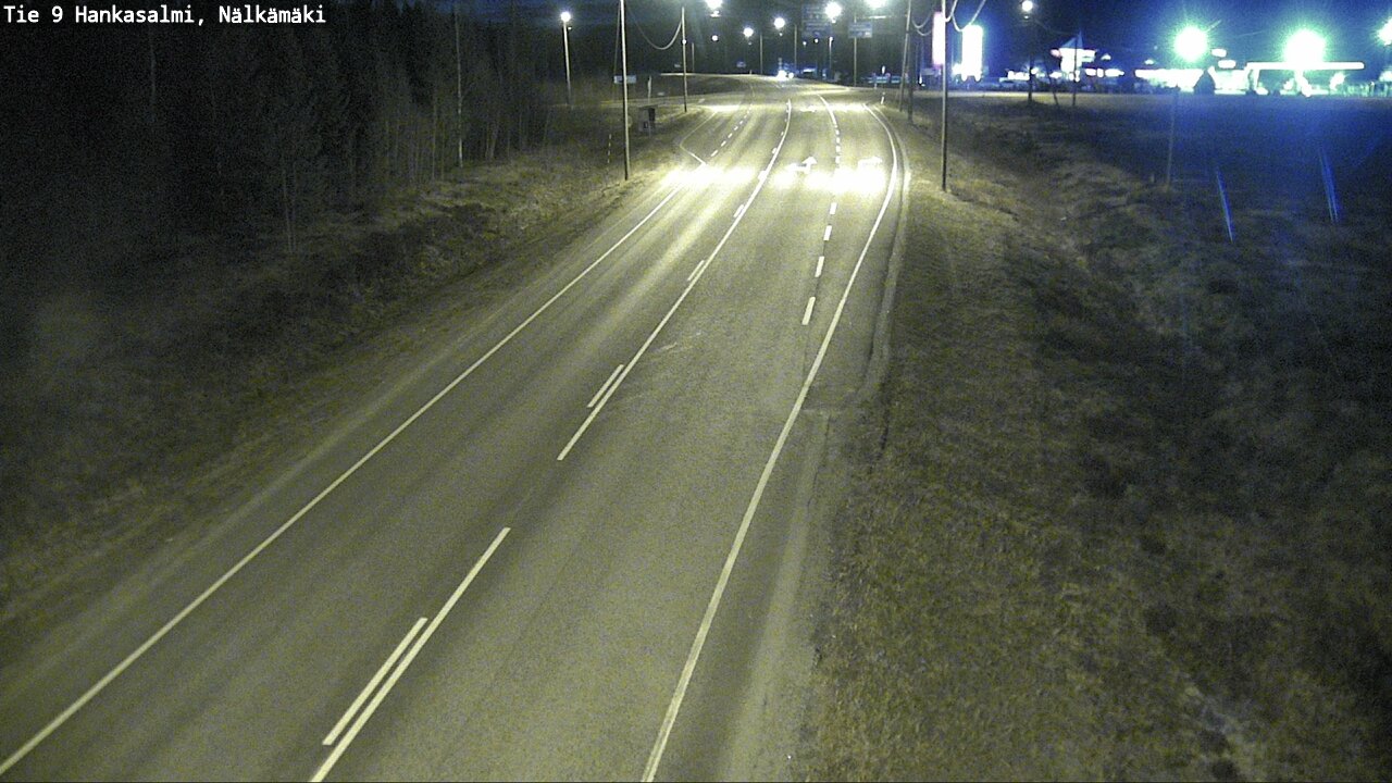 Weather Camera Image Väg 9 Hankasalmi, Nälkämäki, Hankasalmi, Keski-Suomi