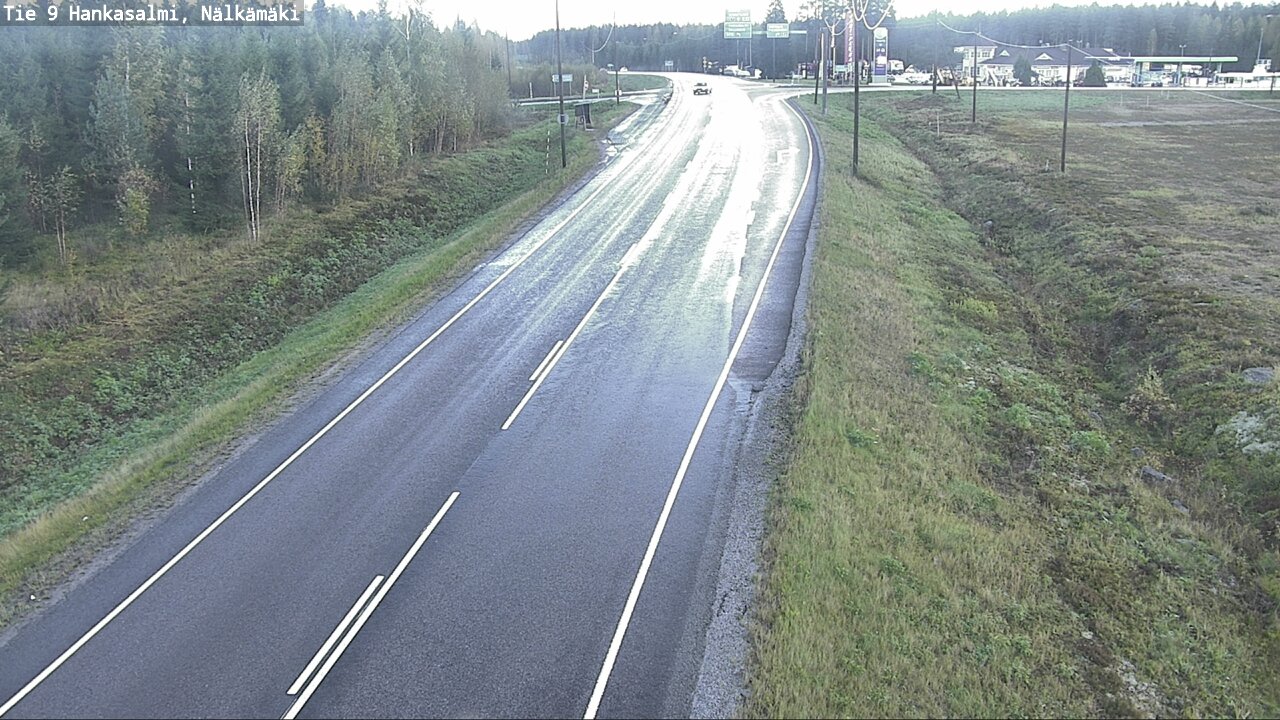 Weather Camera Image Väg 9 Hankasalmi, Nälkämäki, Hankasalmi, Keski-Suomi