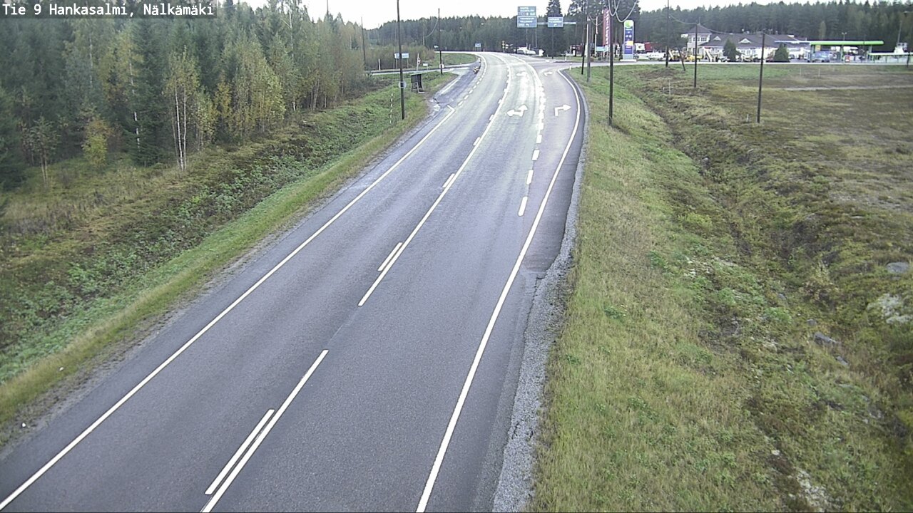Weather Camera Image Väg 9 Hankasalmi, Nälkämäki, Hankasalmi, Keski-Suomi