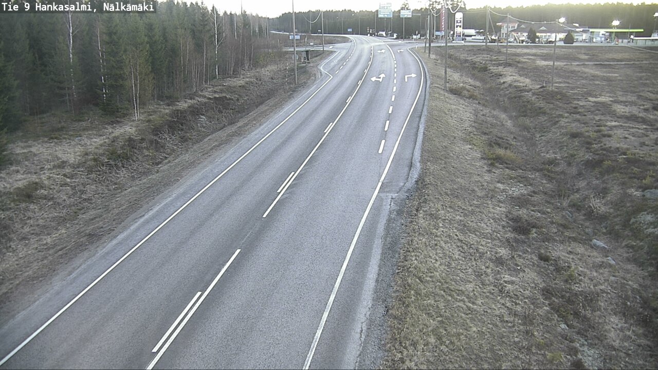 Weather Camera Image Väg 9 Hankasalmi, Nälkämäki, Hankasalmi, Keski-Suomi