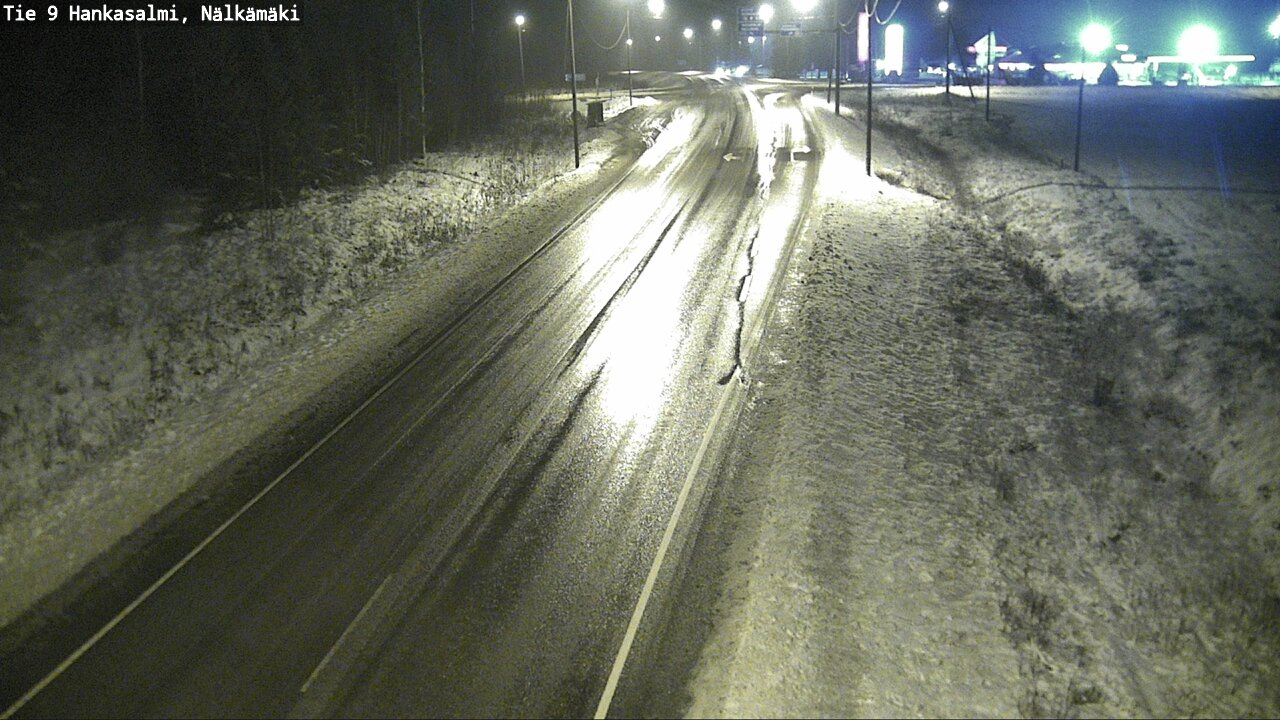 Weather Camera Image Väg 9 Hankasalmi, Nälkämäki, Hankasalmi, Keski-Suomi