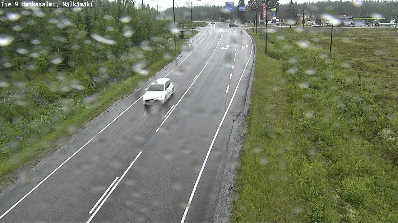 Weather Camera Image Väg 9 Hankasalmi, Nälkämäki, Hankasalmi, Keski-Suomi