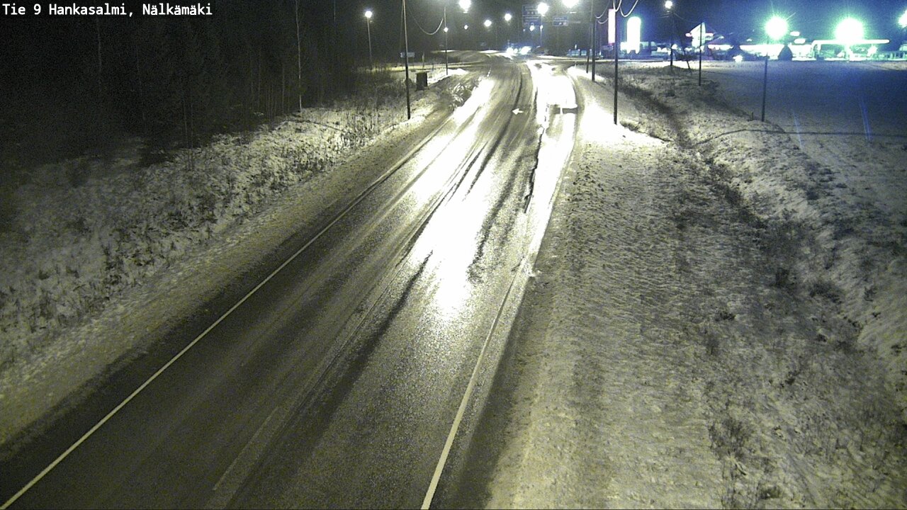 Weather Camera Image Väg 9 Hankasalmi, Nälkämäki, Hankasalmi, Keski-Suomi