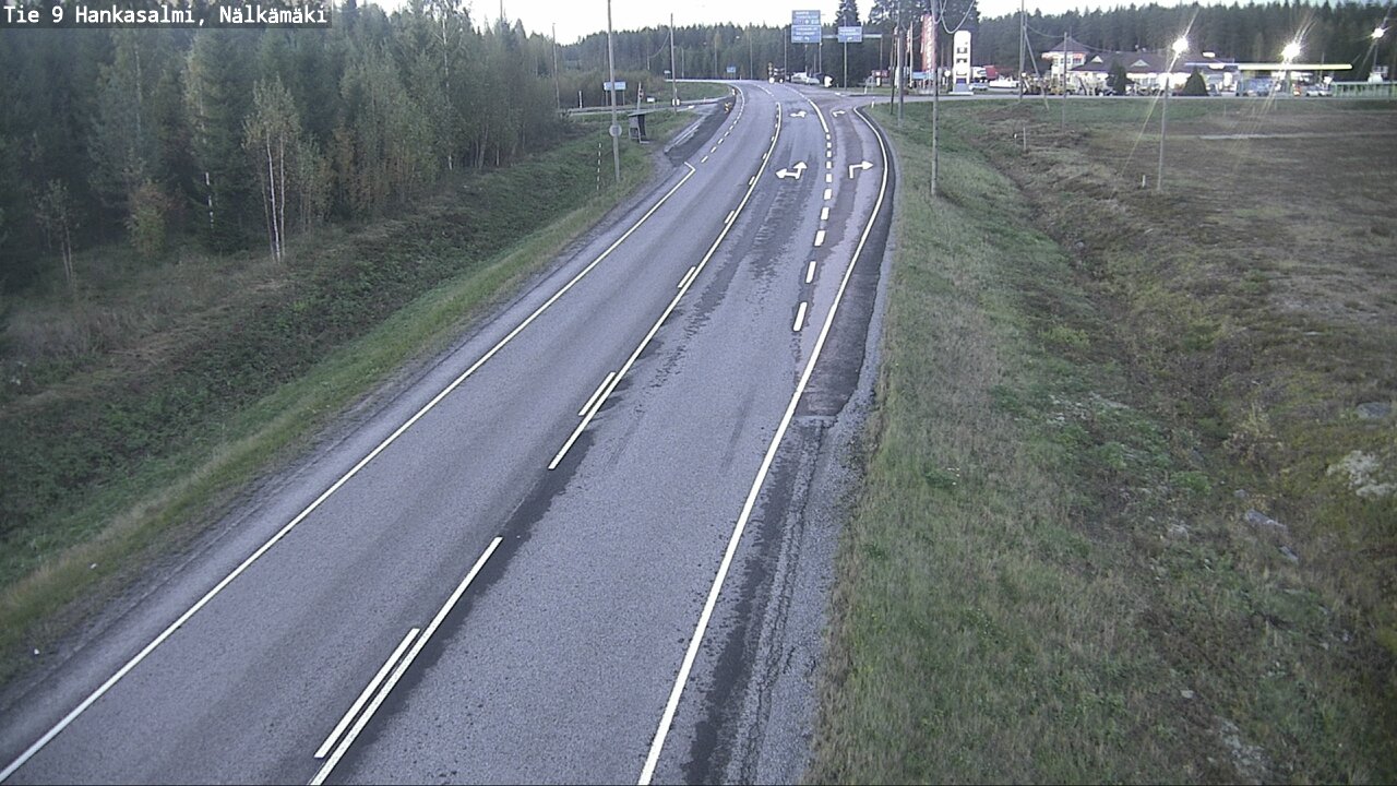 Weather Camera Image Väg 9 Hankasalmi, Nälkämäki, Hankasalmi, Keski-Suomi