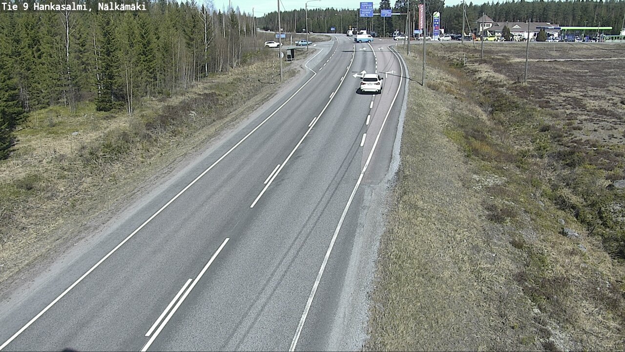 Weather Camera Image Väg 9 Hankasalmi, Nälkämäki, Hankasalmi, Keski-Suomi