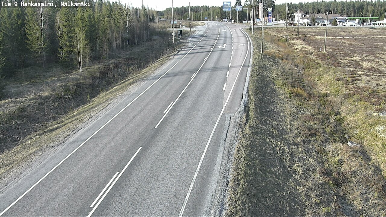 Weather Camera Image Väg 9 Hankasalmi, Nälkämäki, Hankasalmi, Keski-Suomi