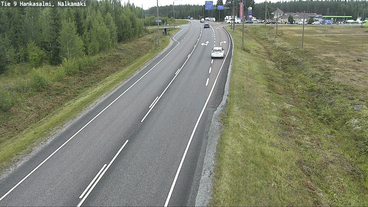 Weather Camera Image Väg 9 Hankasalmi, Nälkämäki, Hankasalmi, Keski-Suomi