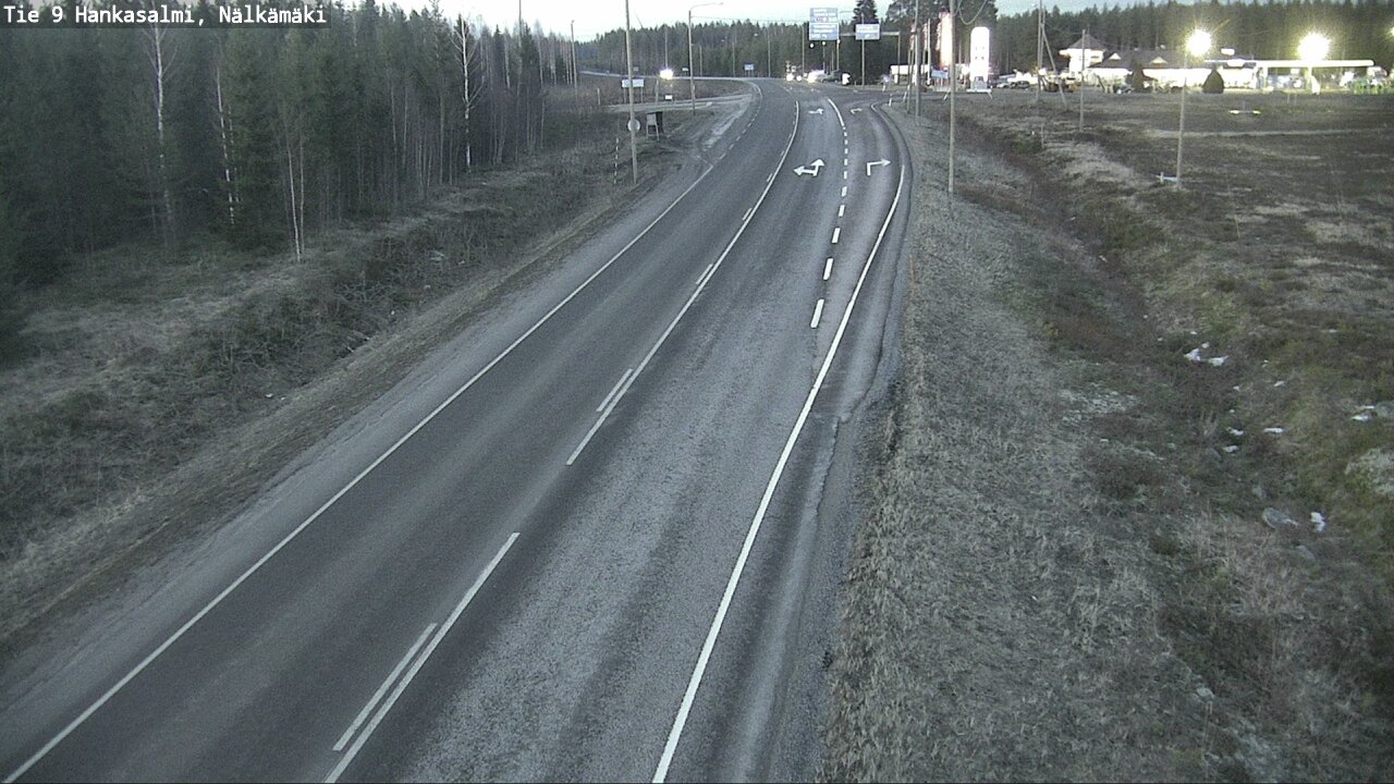 Weather Camera Image Väg 9 Hankasalmi, Nälkämäki, Hankasalmi, Keski-Suomi