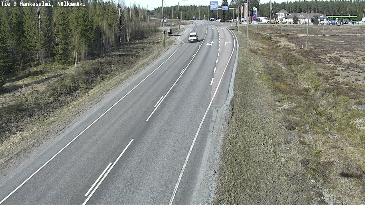 Weather Camera Image Väg 9 Hankasalmi, Nälkämäki, Hankasalmi, Keski-Suomi