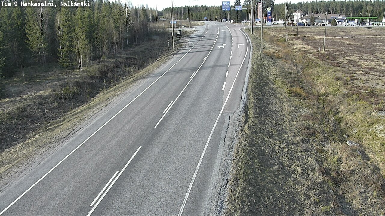 Weather Camera Image Väg 9 Hankasalmi, Nälkämäki, Hankasalmi, Keski-Suomi