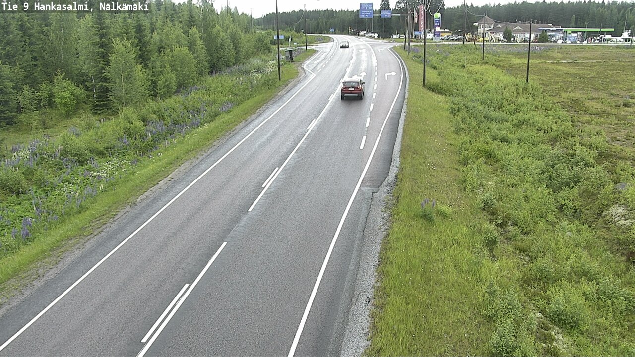 Weather Camera Image Road 9 Hankasalmi, Nälkämäki, Hankasalmi, Keski-Suomi