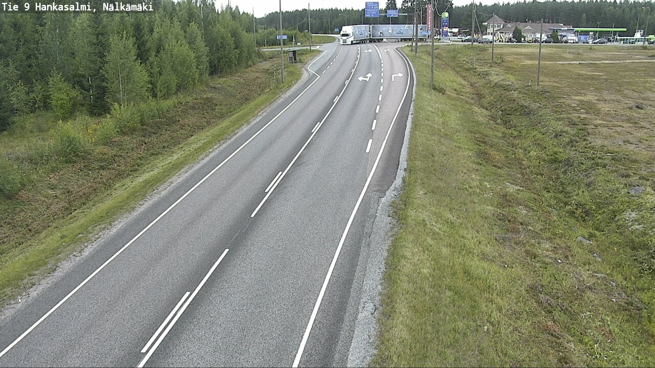 Weather Camera Image Väg 9 Hankasalmi, Nälkämäki, Hankasalmi, Keski-Suomi