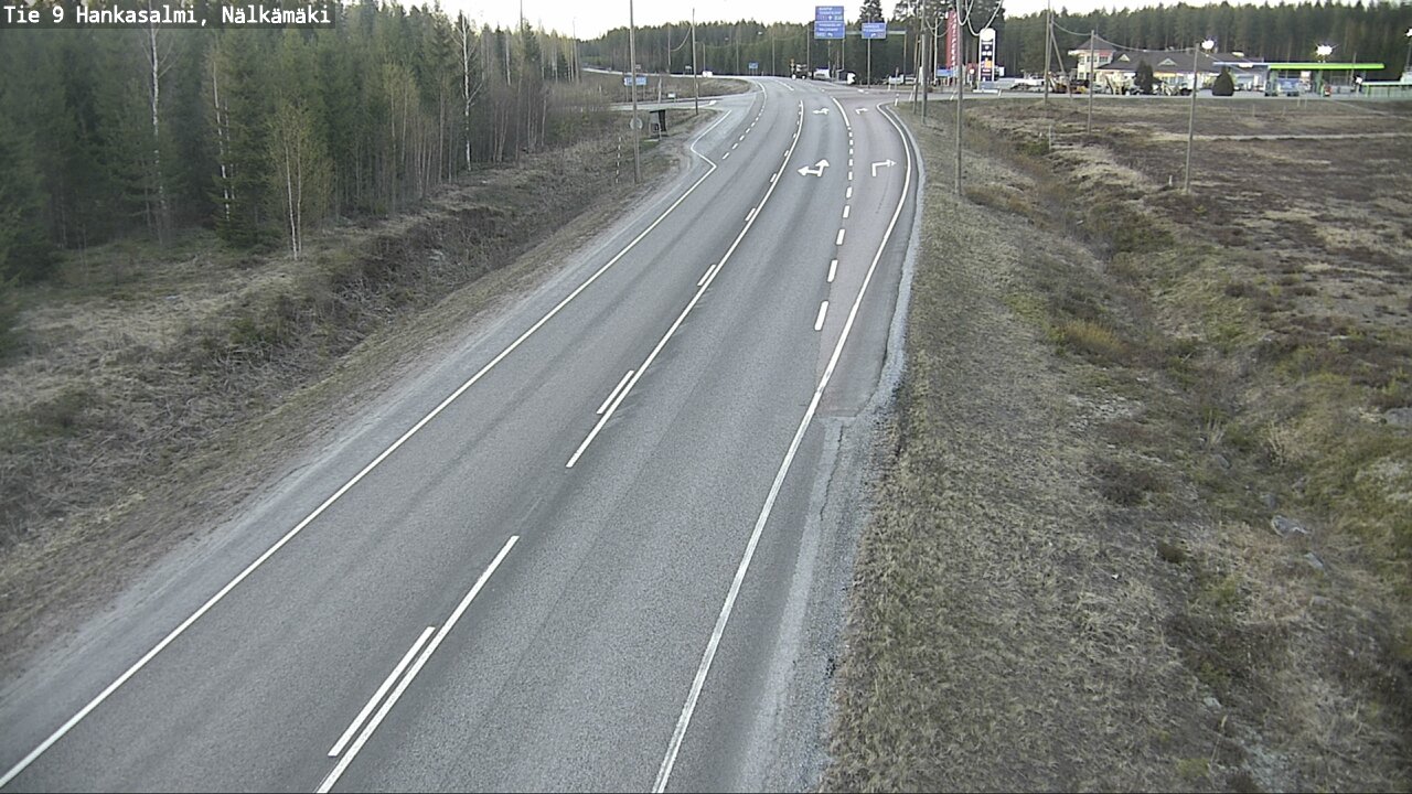 Weather Camera Image Väg 9 Hankasalmi, Nälkämäki, Hankasalmi, Keski-Suomi