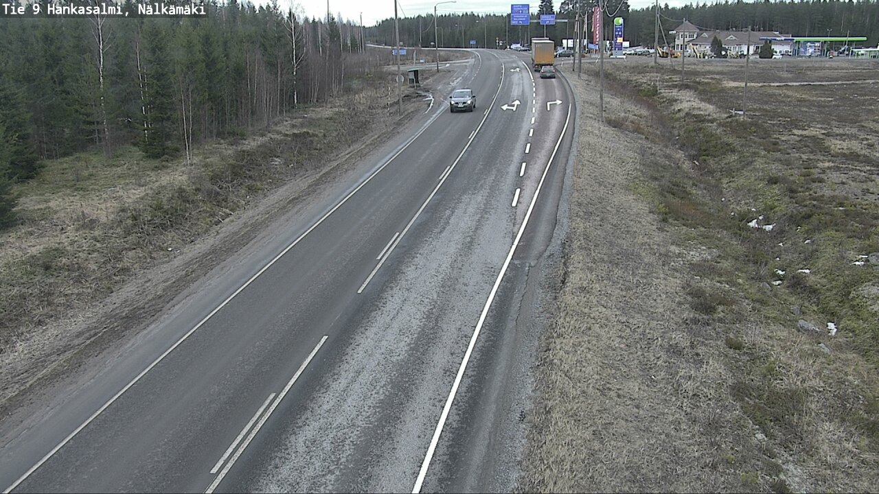 Weather Camera Image Väg 9 Hankasalmi, Nälkämäki, Hankasalmi, Keski-Suomi