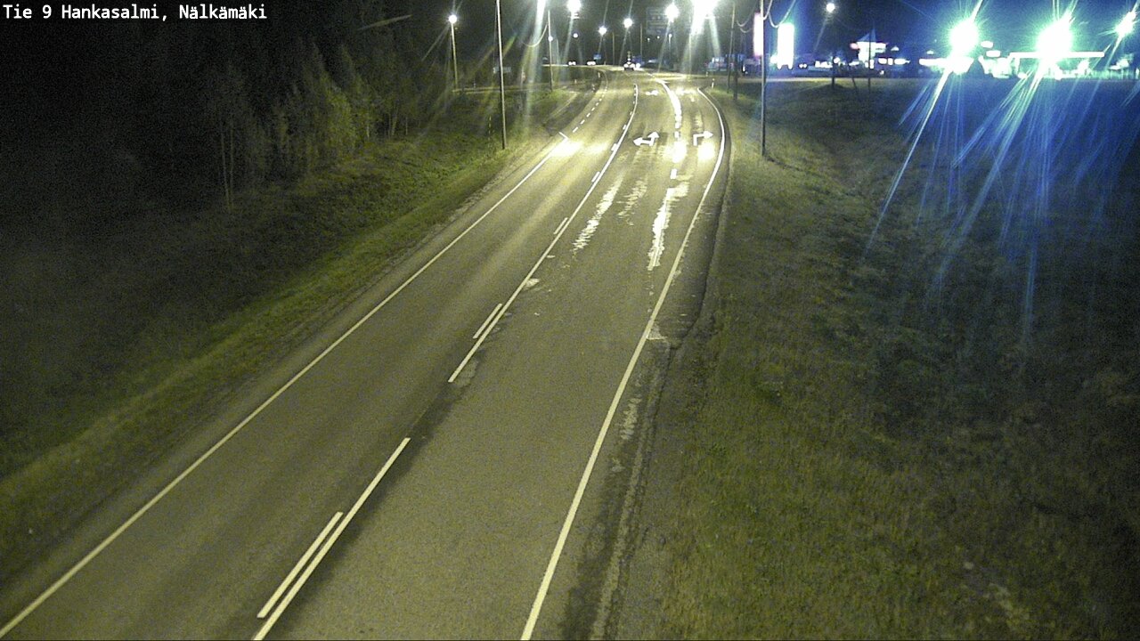 Weather Camera Image Väg 9 Hankasalmi, Nälkämäki, Hankasalmi, Keski-Suomi