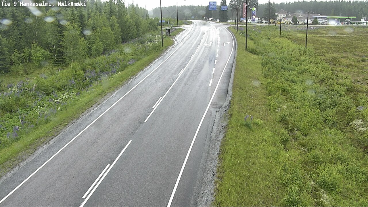 Weather Camera Image Väg 9 Hankasalmi, Nälkämäki, Hankasalmi, Keski-Suomi