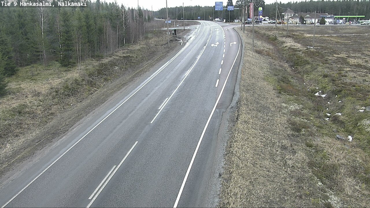 Weather Camera Image Väg 9 Hankasalmi, Nälkämäki, Hankasalmi, Keski-Suomi