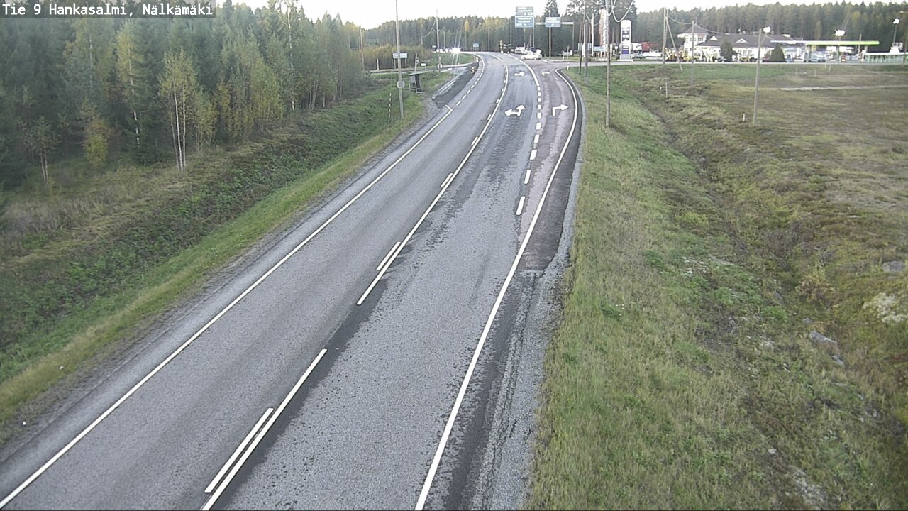 Weather Camera Image Väg 9 Hankasalmi, Nälkämäki, Hankasalmi, Keski-Suomi