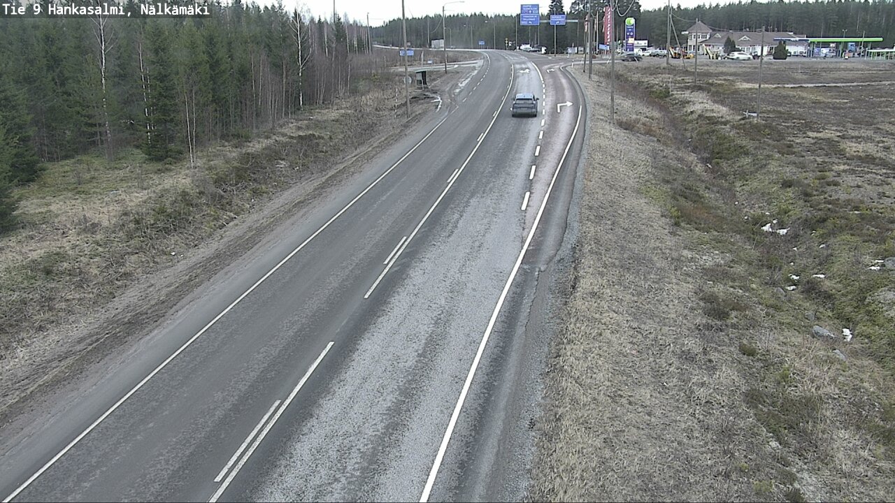 Weather Camera Image Väg 9 Hankasalmi, Nälkämäki, Hankasalmi, Keski-Suomi