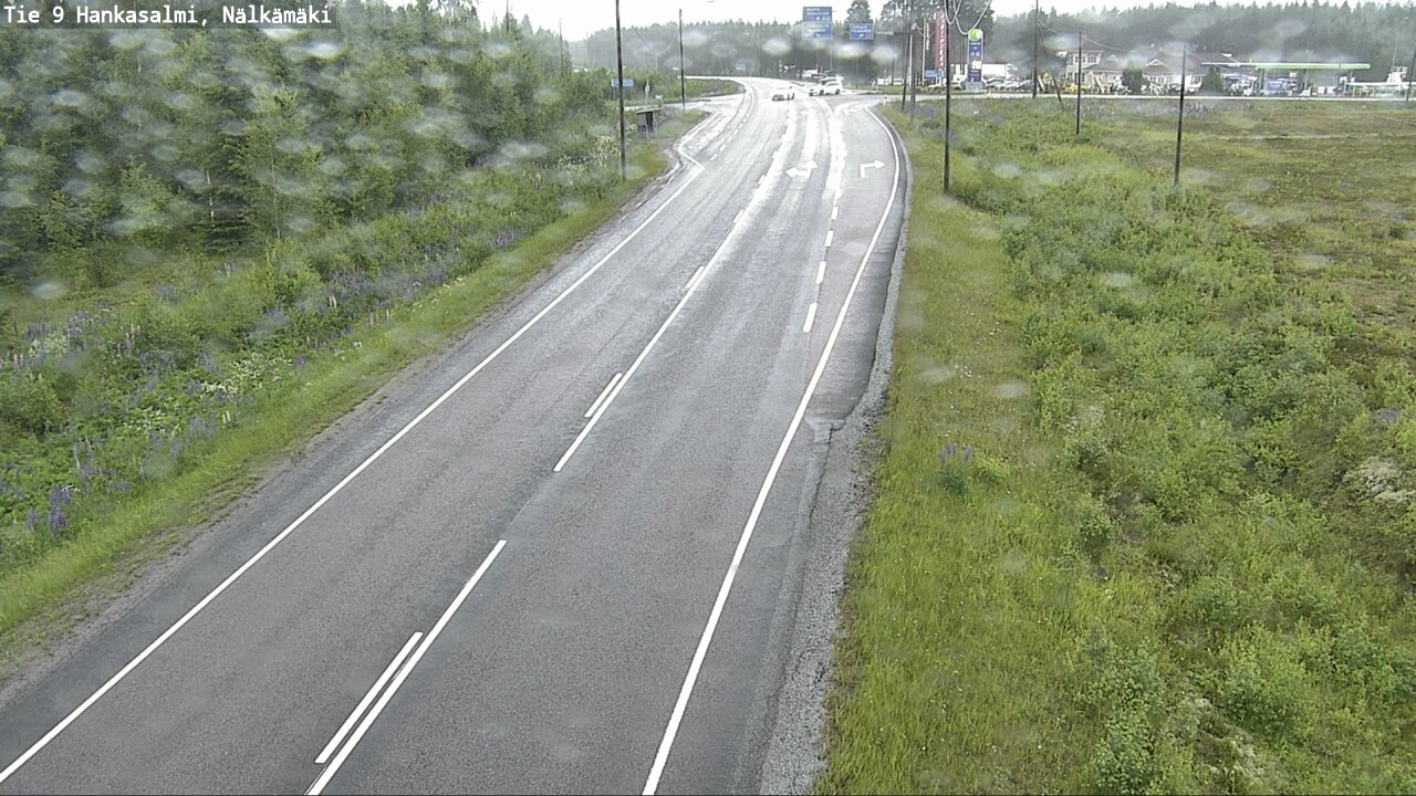 Weather Camera Image Väg 9 Hankasalmi, Nälkämäki, Hankasalmi, Keski-Suomi