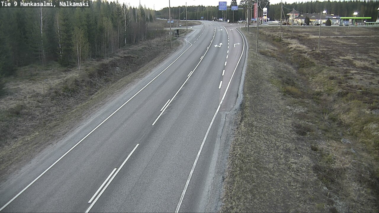 Weather Camera Image Väg 9 Hankasalmi, Nälkämäki, Hankasalmi, Keski-Suomi
