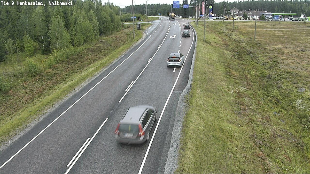 Weather Camera Image Väg 9 Hankasalmi, Nälkämäki, Hankasalmi, Keski-Suomi