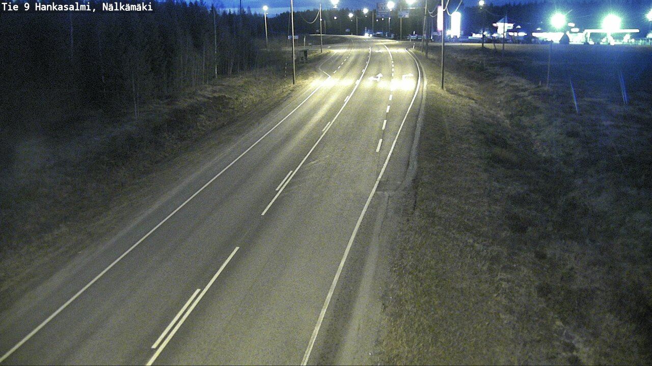 Weather Camera Image Väg 9 Hankasalmi, Nälkämäki, Hankasalmi, Keski-Suomi