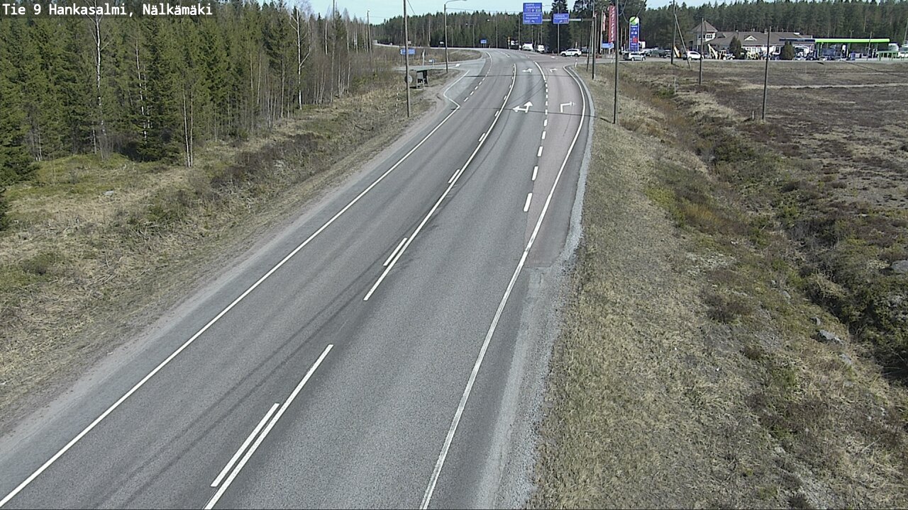 Weather Camera Image Väg 9 Hankasalmi, Nälkämäki, Hankasalmi, Keski-Suomi