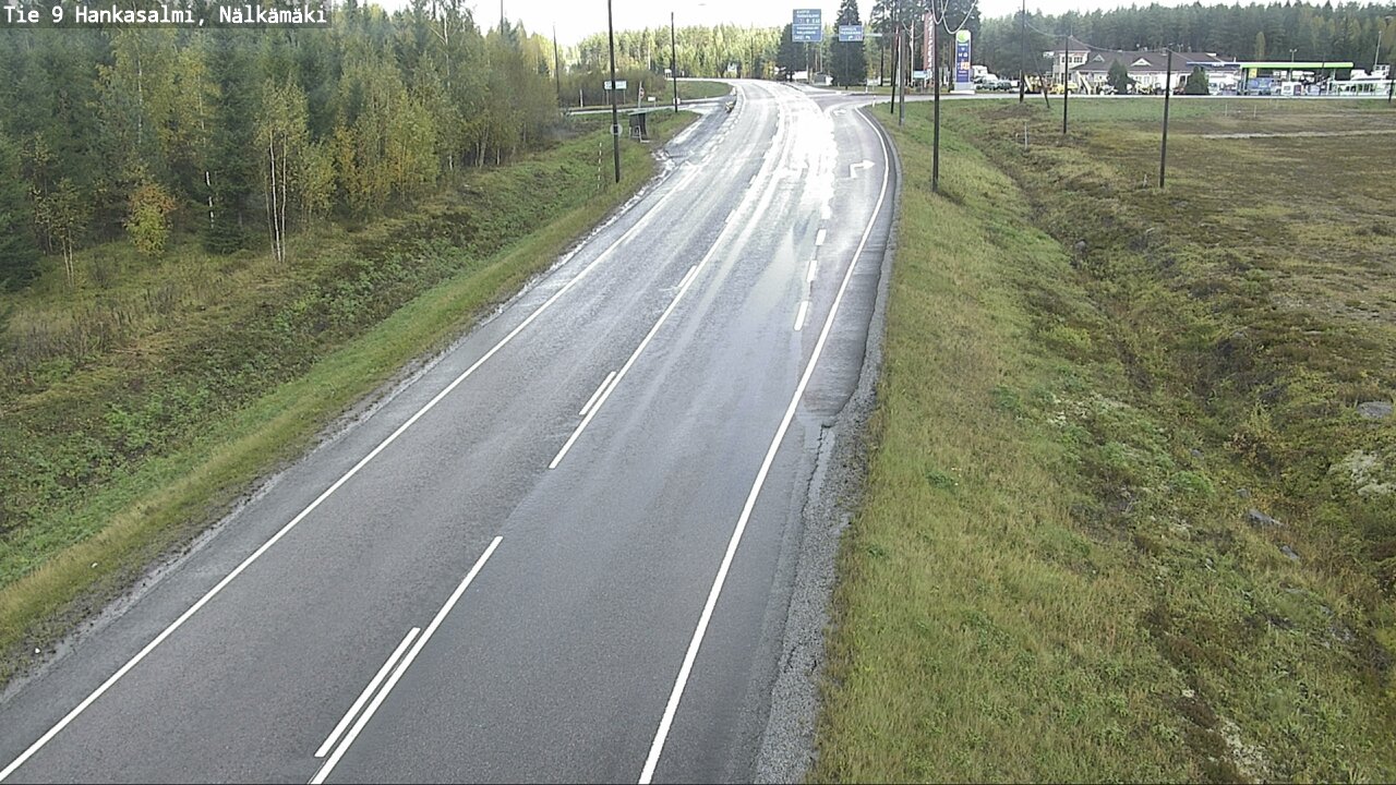 Weather Camera Image Väg 9 Hankasalmi, Nälkämäki, Hankasalmi, Keski-Suomi