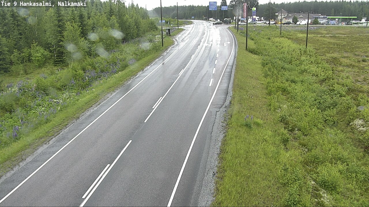 Weather Camera Image Väg 9 Hankasalmi, Nälkämäki, Hankasalmi, Keski-Suomi